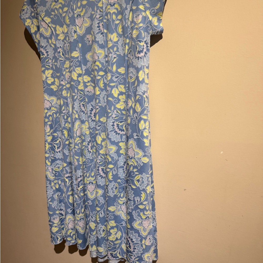 Ruby Rd. Blue And Green Patterned Top - image 2